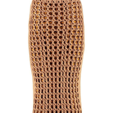 Fendi Crochet skirt with gingham stretch skirt - Oliver Barret