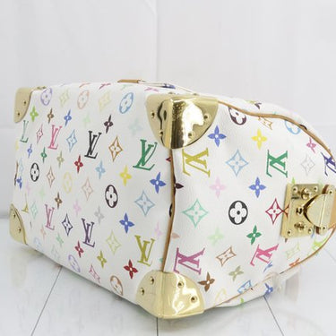 LOUIS VUITTON Speedy 30 Blanc Bag with Multi-Color - Oliver Barret