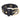 Black leather belt with gold grommet - Oliver Barret