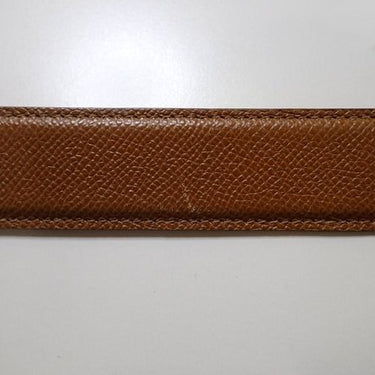 BVLGARI Leather Belt in cognac - Oliver Barret