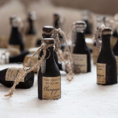 Handmade Wooden Champagne Bottle With Label - Oliver Barret