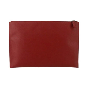 PRADA Red Saffiano Leather Pouch - Oliver Barret