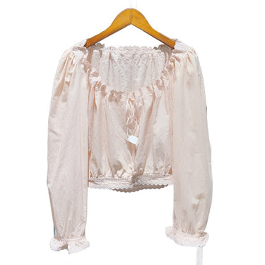 Ruffled Collar O-Neck Blouse Early - Oliver Barret