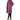 2 Piece Pink tartan wool coat with removable hooded vest - Oliver Barret