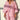 Geometric Print loungewear Set in Soft Pink - Oliver Barret