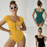 Bardot Swimsuit with zip - Oliver Barret