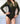 Colour block army green rashguard swimsuit - Oliver Barret