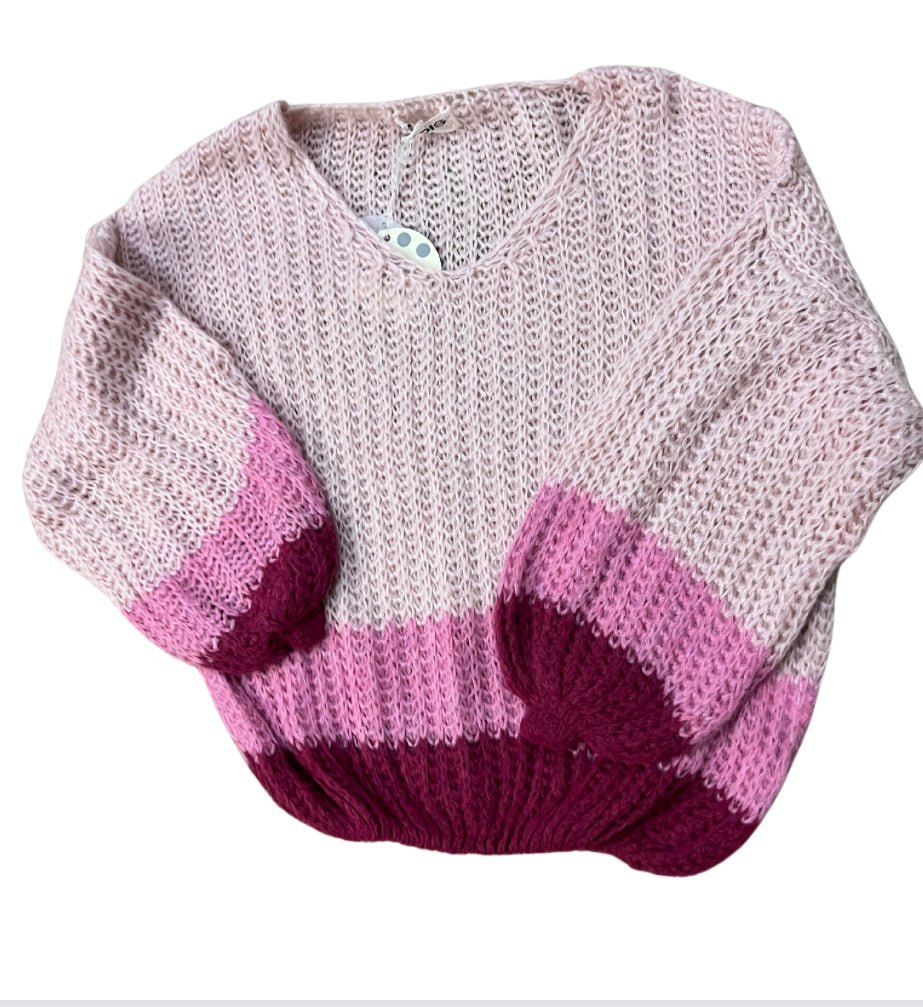 Crochet colour block knit - Oliver Barret