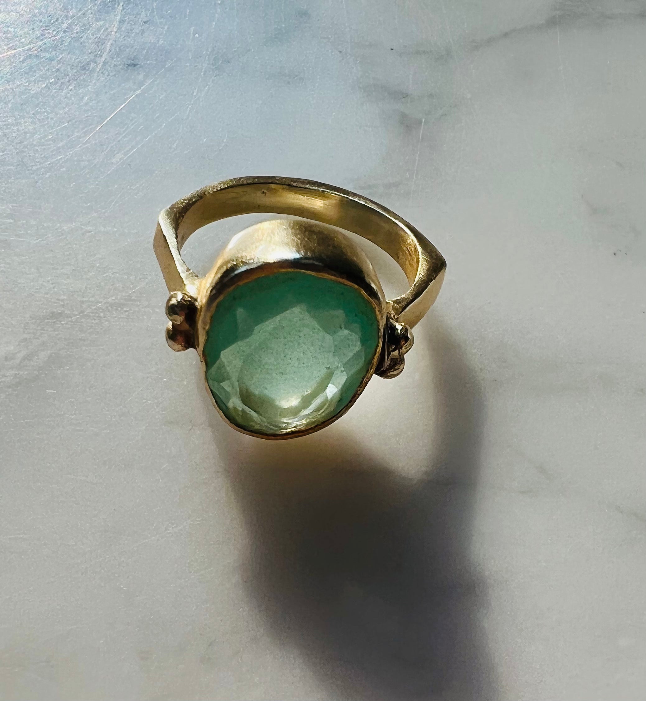 Hand made ring natural stone - Oliver Barret