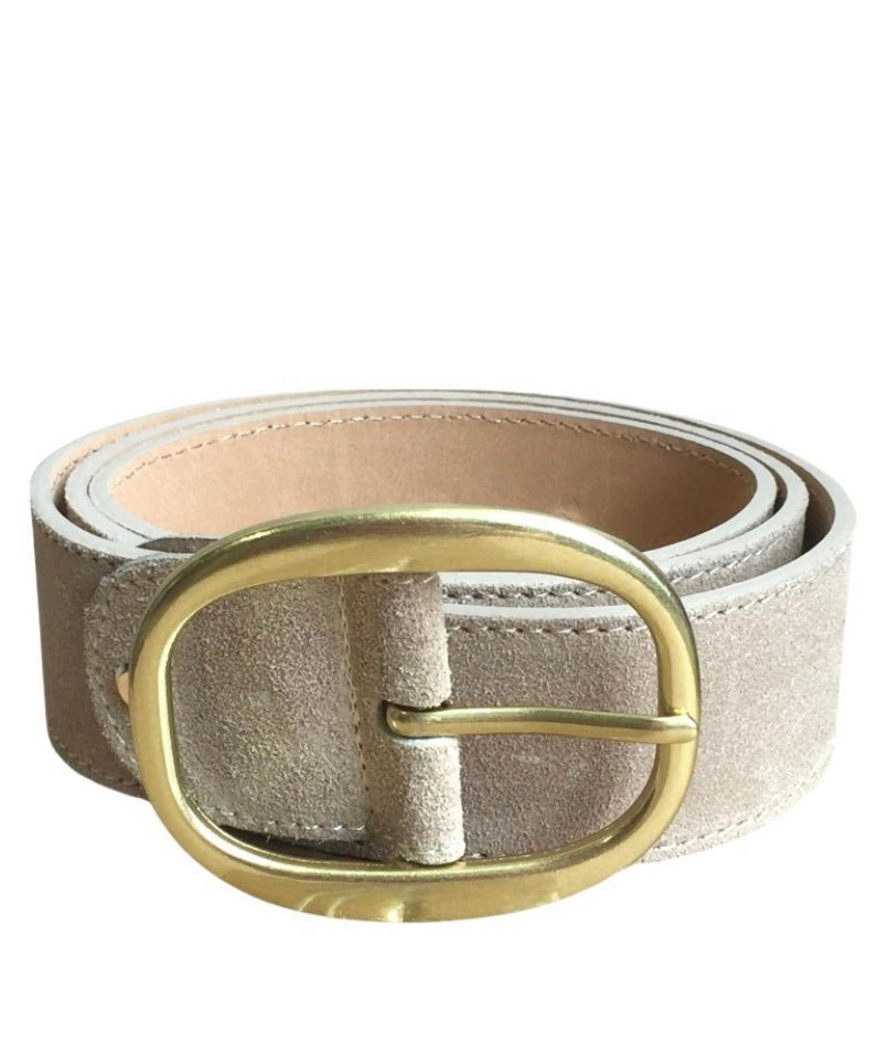 Metallic gold leather belt - Oliver Barret