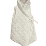 Quilted Assymetrical vest with hood - Oliver Barret