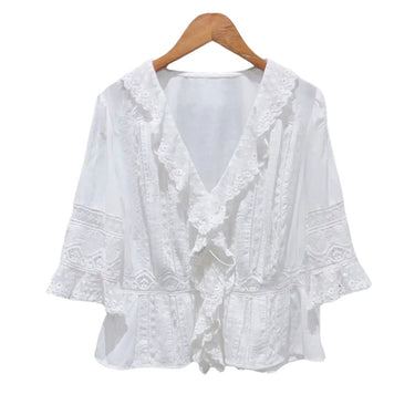 Ruffle and lace blouse - Oliver Barret