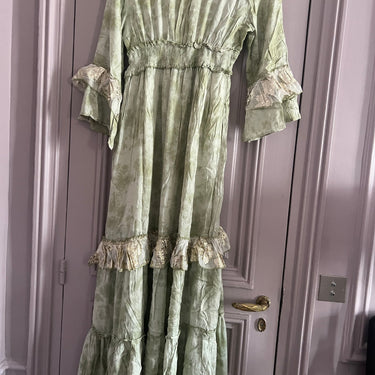 Ruffle dress with embroidery - Oliver Barret