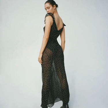Silk print dress with removable slip - Oliver Barret