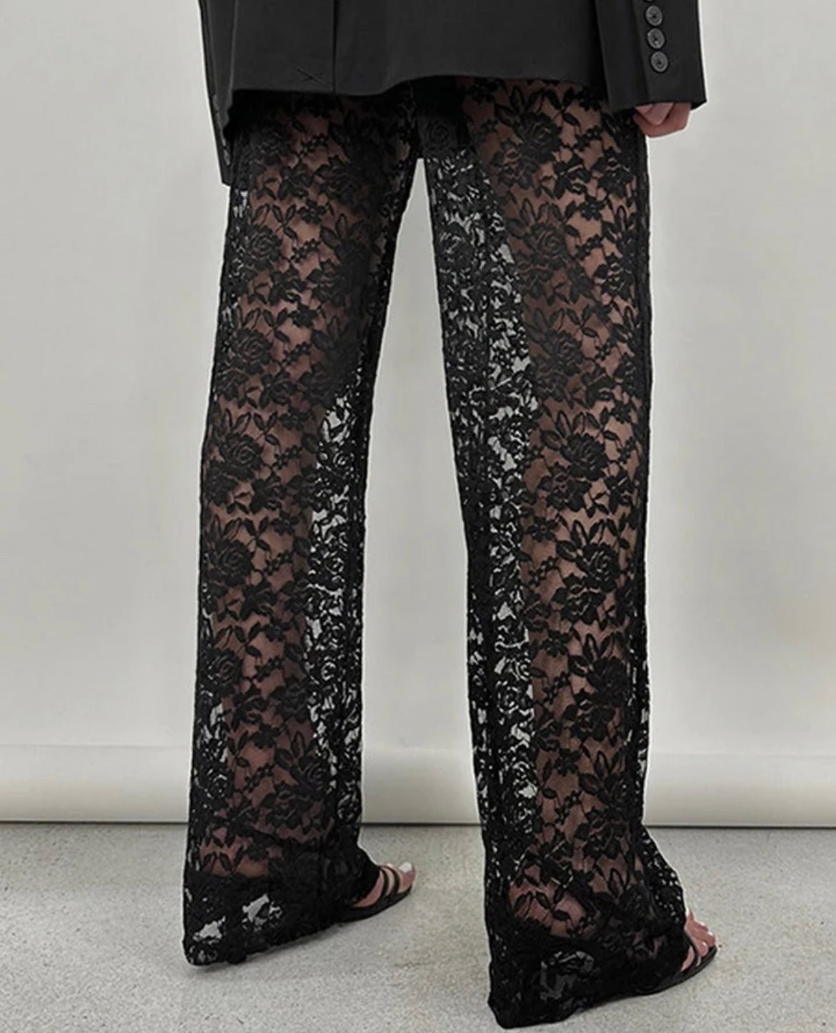 Stretch Lace Pant with Built-in Panty - Oliver Barret