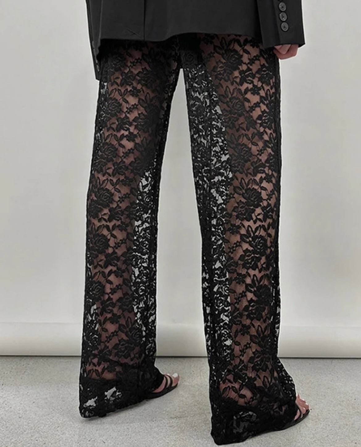 Lace Pynt Stretch Lace Pant with Built-in Panty - Oliver Barret
