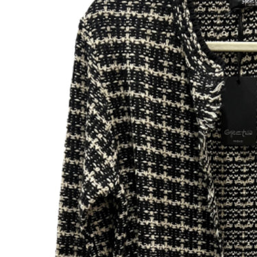 Tweed houndstooth cardigan knit - Oliver Barret